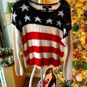 Forever 21 flag sweater